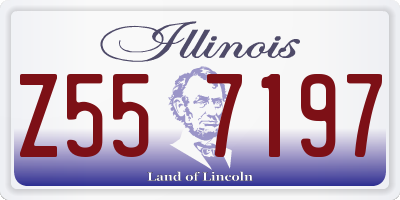 IL license plate Z557197