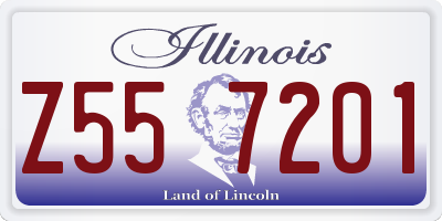 IL license plate Z557201