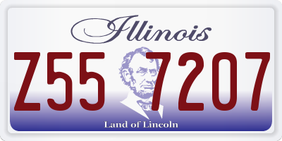 IL license plate Z557207