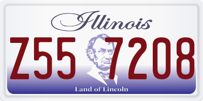 IL license plate Z557208