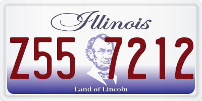 IL license plate Z557212