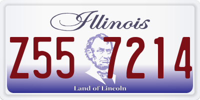IL license plate Z557214