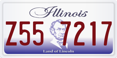 IL license plate Z557217