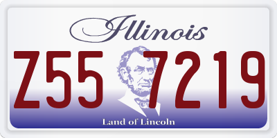 IL license plate Z557219