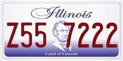 IL license plate Z557222