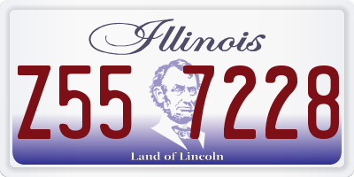 IL license plate Z557228
