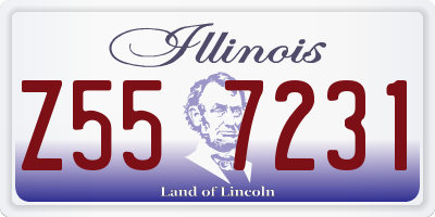 IL license plate Z557231