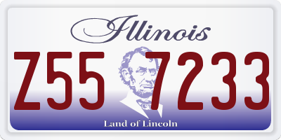IL license plate Z557233