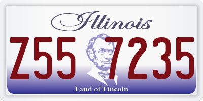 IL license plate Z557235