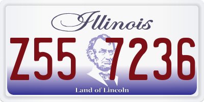 IL license plate Z557236