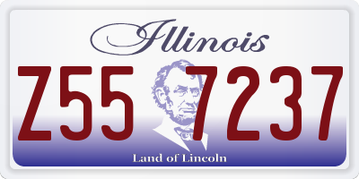 IL license plate Z557237