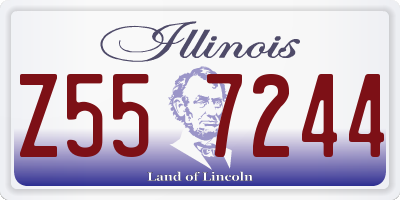 IL license plate Z557244