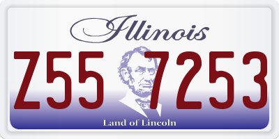 IL license plate Z557253