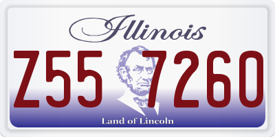 IL license plate Z557260