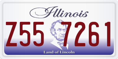 IL license plate Z557261