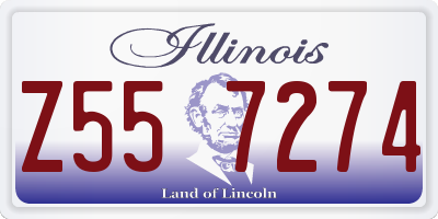 IL license plate Z557274