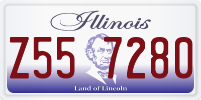 IL license plate Z557280