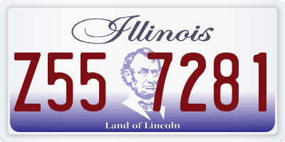 IL license plate Z557281