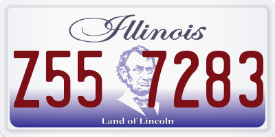 IL license plate Z557283