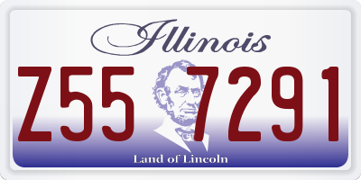 IL license plate Z557291
