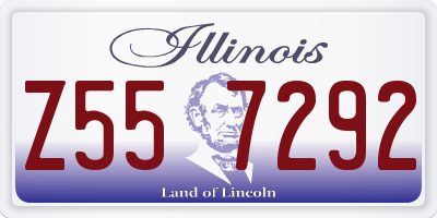 IL license plate Z557292