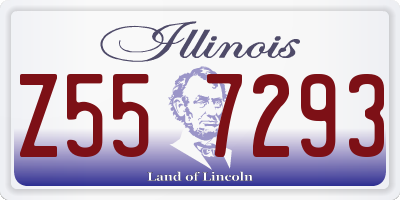 IL license plate Z557293