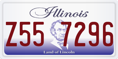 IL license plate Z557296