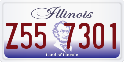 IL license plate Z557301