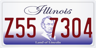 IL license plate Z557304