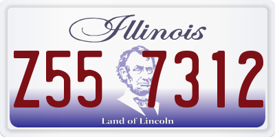 IL license plate Z557312