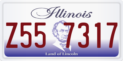 IL license plate Z557317