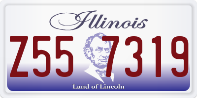 IL license plate Z557319