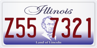 IL license plate Z557321