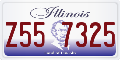 IL license plate Z557325
