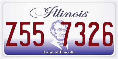 IL license plate Z557326