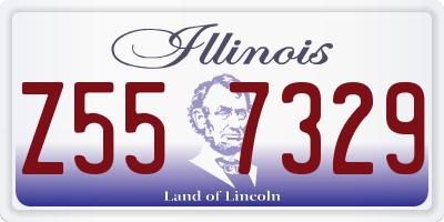IL license plate Z557329