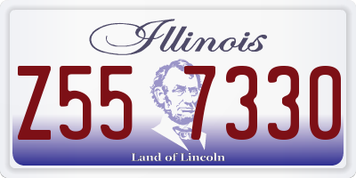 IL license plate Z557330