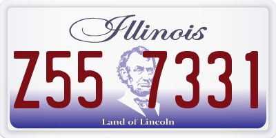 IL license plate Z557331