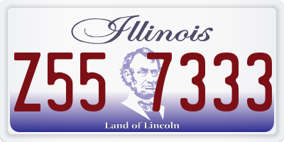 IL license plate Z557333