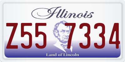IL license plate Z557334