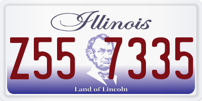 IL license plate Z557335