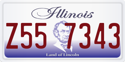 IL license plate Z557343