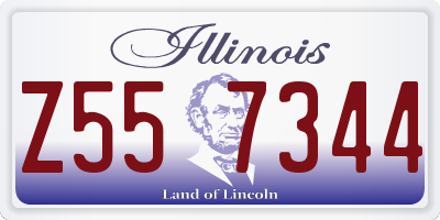 IL license plate Z557344