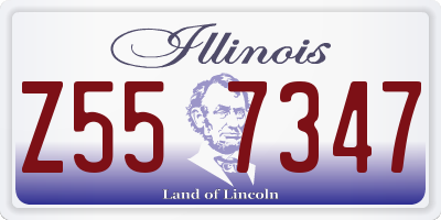 IL license plate Z557347