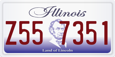 IL license plate Z557351