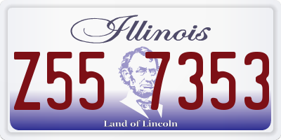 IL license plate Z557353