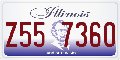 IL license plate Z557360