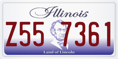 IL license plate Z557361