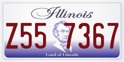 IL license plate Z557367