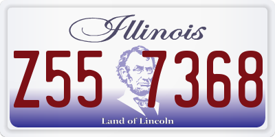 IL license plate Z557368